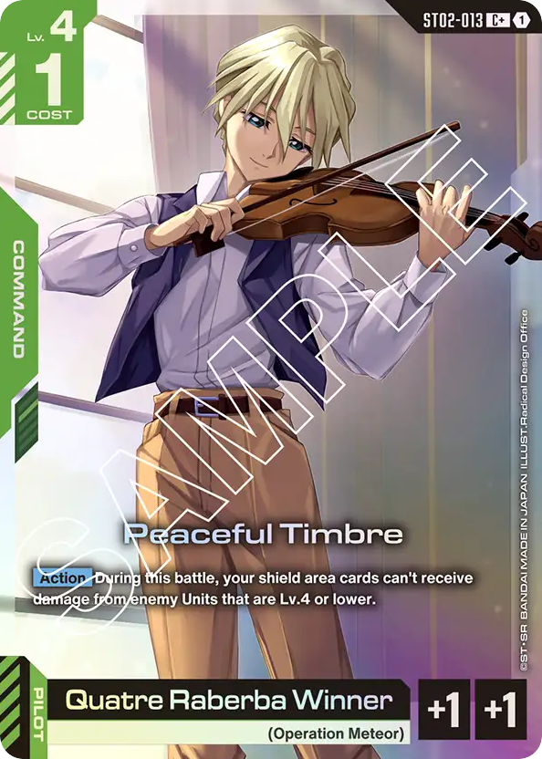 Peaceful Timbre - ST02-013 - Common (Alternate Art) - Wings of Advance