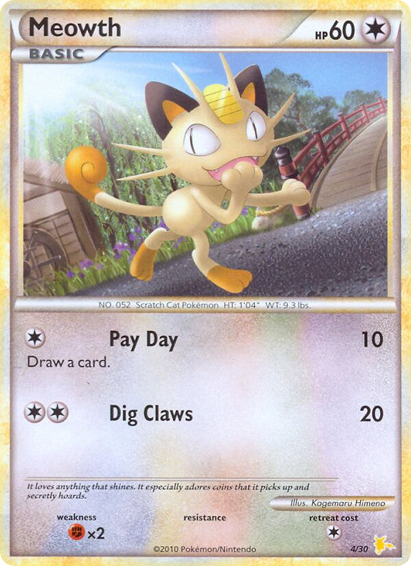 Meowth - 04/30 - HGSS Trainer Kit Raichu