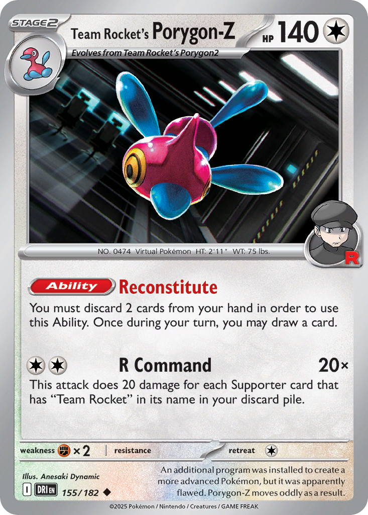Team Rocket's Porygon-Z - 155/182 - Destined Rivals