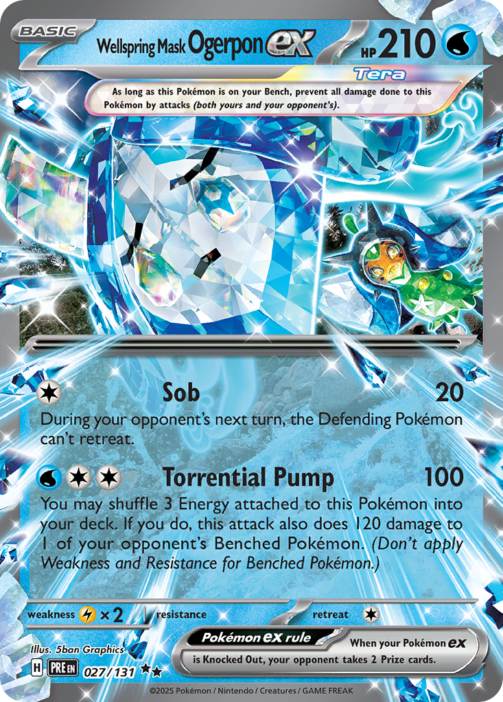 Wellspring Mask Ogerpon ex - 027/131 - Prismatic Evolutions