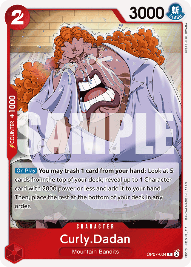 Curly.Dadan - OP07-004 - Rare - 500 Years In The Future
