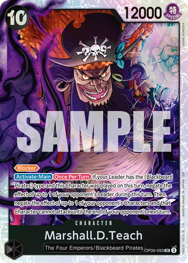 Marshall.D.Teach - OP09-093 - Super Rare (Reprint) - Emperors In The New World
