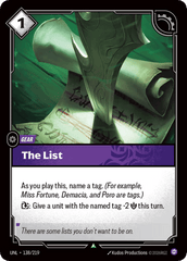 The List - 138/219 - Uncommon - Unleashed