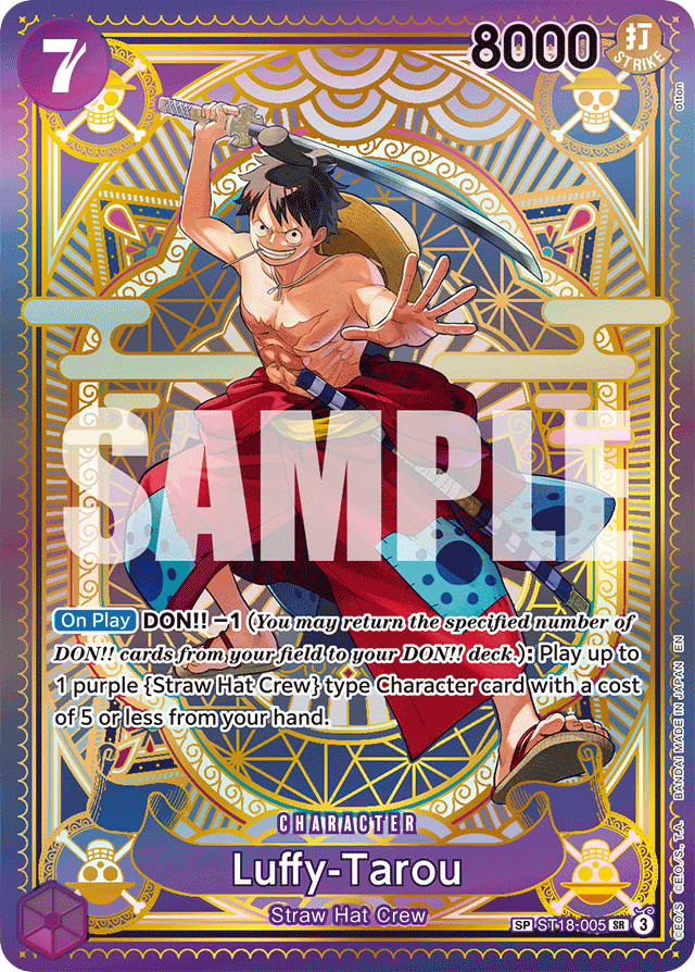 Luffy-Tarou - ST18-005 - Super Rare (Special Alternate Art) - PURPLE Monkey.D.Luffy