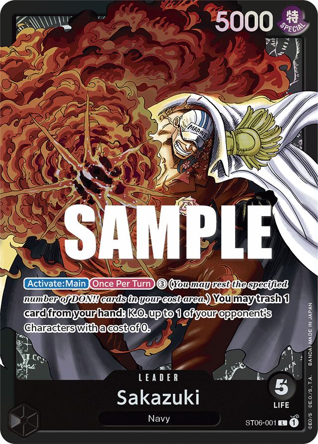 Sakazuki - ST06-001 - Leader - Absolute Justice