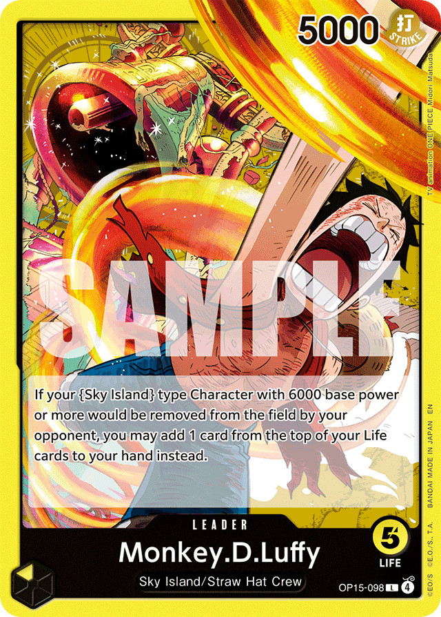 Monkey.D.Luffy - OP15-098 - Leader - Adventure on Kami's Island