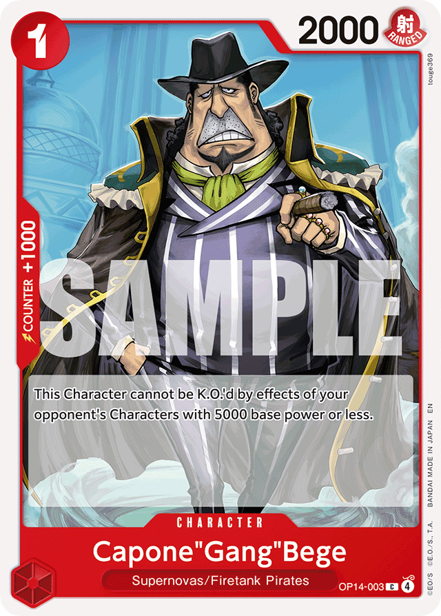 Capone"Gang"Bege - OP14-003 - Common - The Azure Sea's Seven