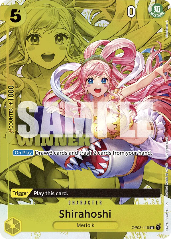 Shirahoshi - OP03-116 - Uncommon (Winner Stamp) - Pillars of Strength