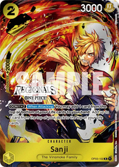 Sanji - OP03-102 - Rare (Regional Participant Stamp) - Pillars of Strength