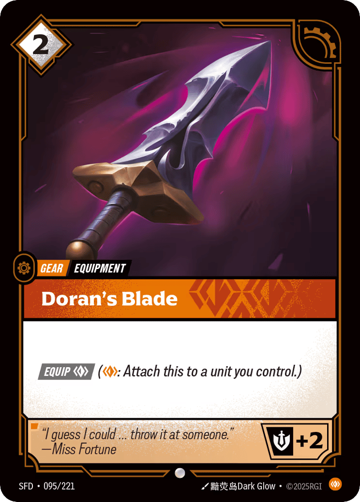 Doran's Blade - 095/221 - Common - Spiritforged