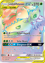 Celebi & Venusaur-GX - 182/181 - Team Up