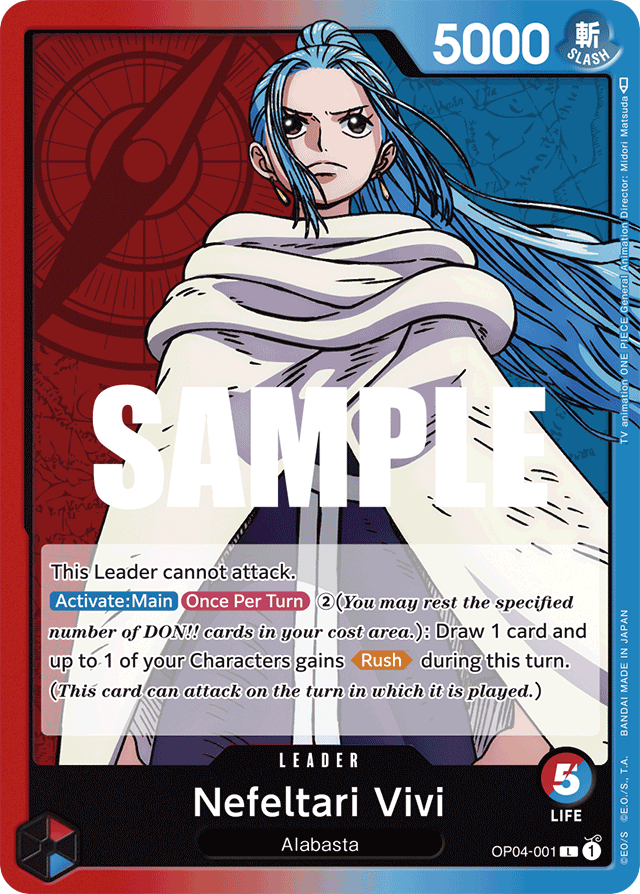 Nefeltari Vivi - OP04-001 - Leader - Kingdoms of Intrigue