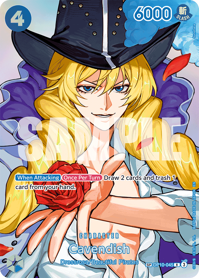 Cavendish - OP10-045 - Rare (Special Alternate Art) - Royal Blood