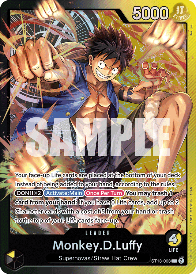 Monkey.D.Luffy - ST13-003 - Leader - Ultra Deck: The Three Brothers