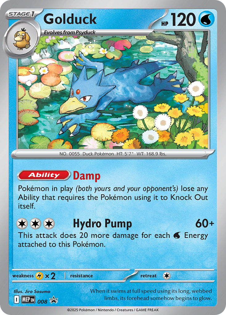 Golduck - 008 - Mega Evolution Black Star Promos