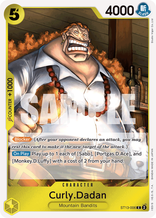 Curly.Dadan - ST13-006 - Common - Ultra Deck: The Three Brothers