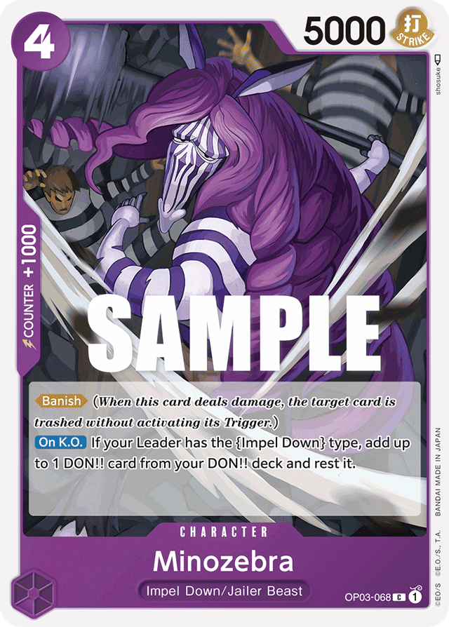 Minozebra - OP03-068 - Common - Pillars of Strength