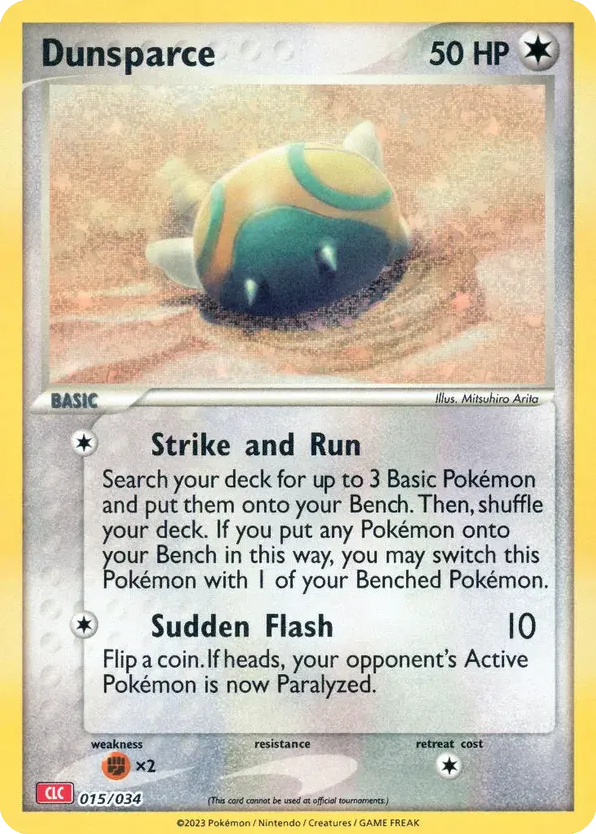 Dunsparce - 15/34 - Pokémon TCG Classic - Charizard