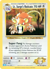 Lt. Surge's Raticate - 16/34 - Pokémon TCG Classic - Blastoise