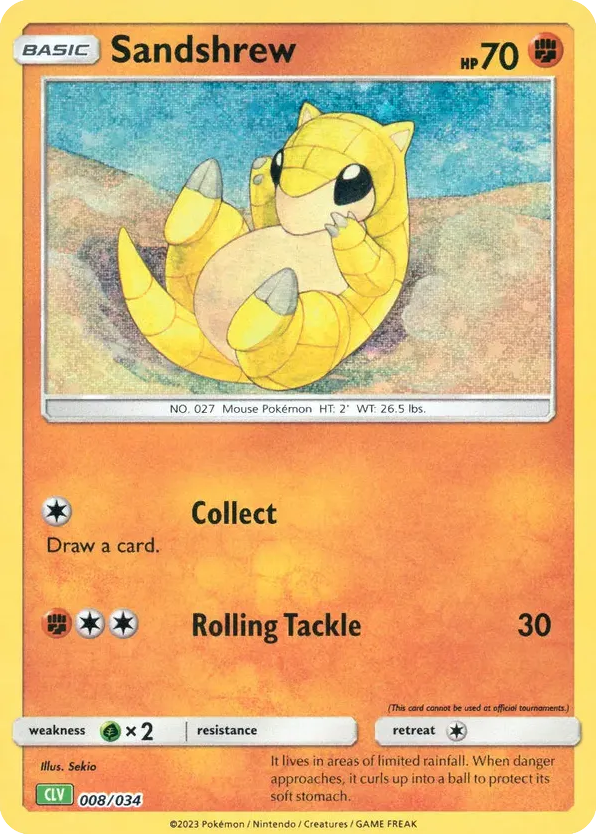 Sandshrew - 08/34 - Pokémon TCG Classic - Venusaur