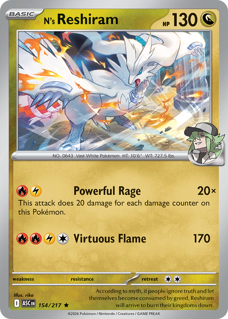 N's Reshiram - 154/217 - Ascended Heroes