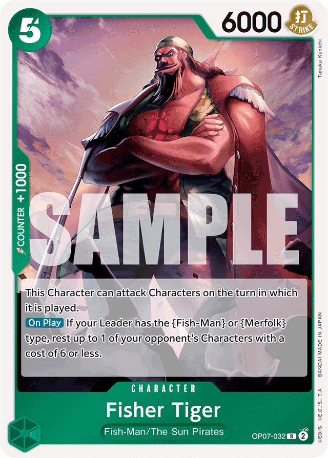 Fisher Tiger - OP07-032 - Rare - 500 Years In The Future