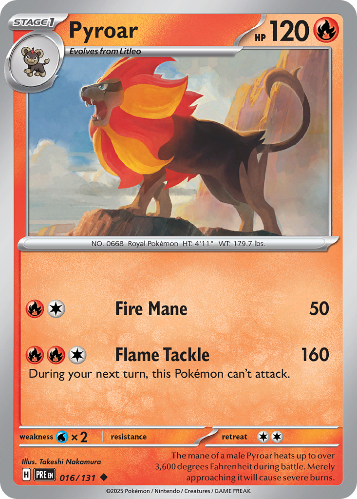 Pyroar - 016/131 - Prismatic Evolutions