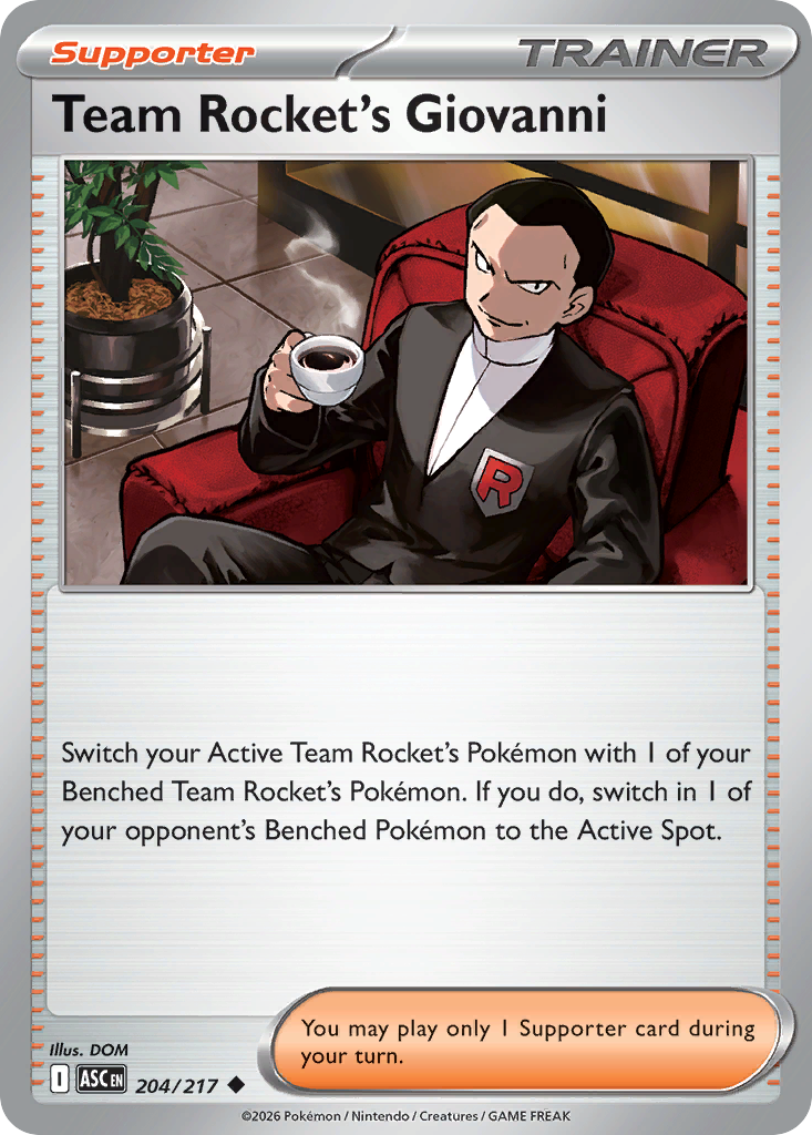 Team Rocket's Giovanni - 204/217 - Ascended Heroes