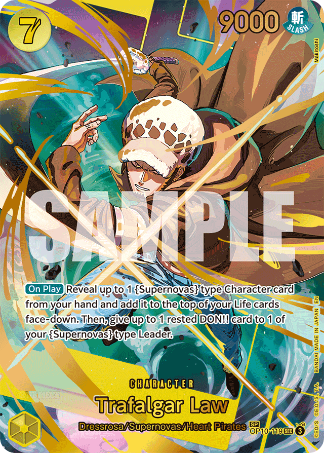 Trafalgar Law - OP10-119 - Secret Rare (Special Alternate Art) - Royal Blood