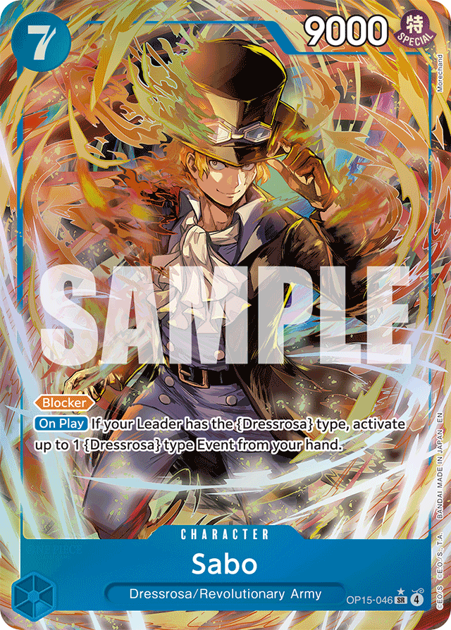 Sabo - OP15-046 - Super Rare (Alternate Art) - Adventure on Kami's Island
