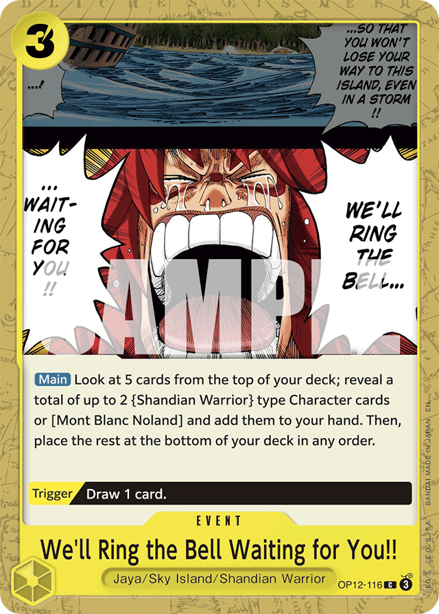 We'll Ring the Bell Waiting for You!! - OP12-116 - Common - Legacy of the Master