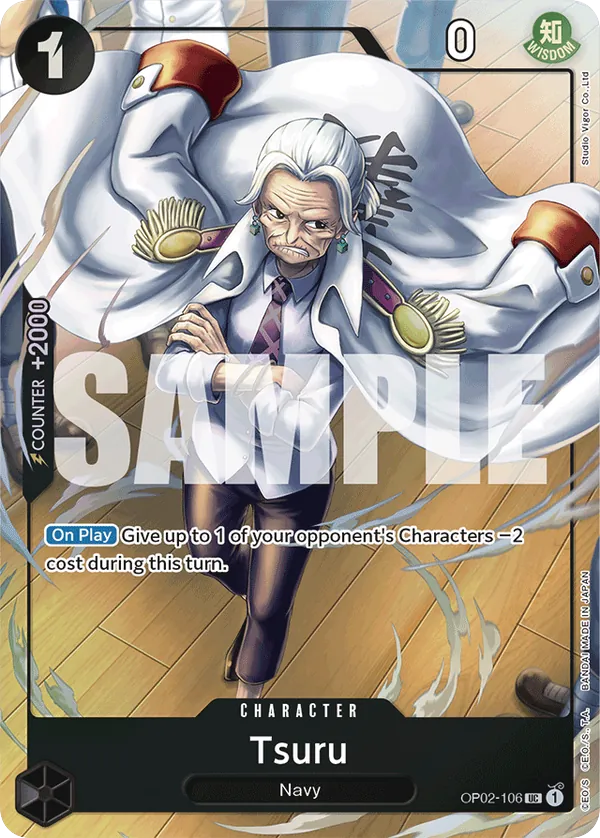 Tsuru - OP02-106 - Uncommon (Best Selection Vol1Alt Art) - Paramount War