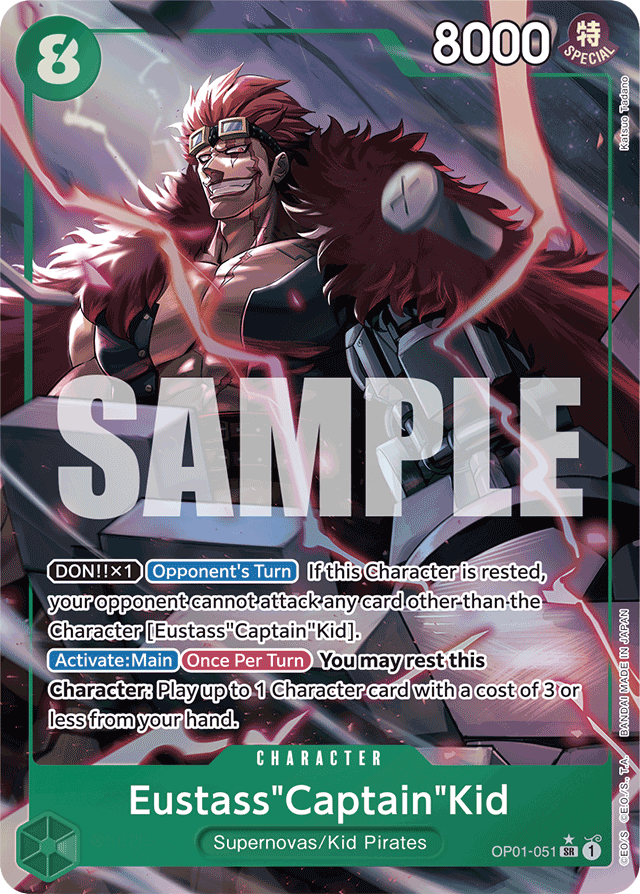 Eustass"Captain"Kid - OP01-051 - Super Rare (Premium Alt Art) - Romance Dawn