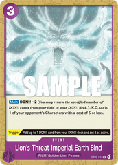 Lion's Threat Imperial Earth Bind - ST05-016 - Common - ONE PIECE FILM edition