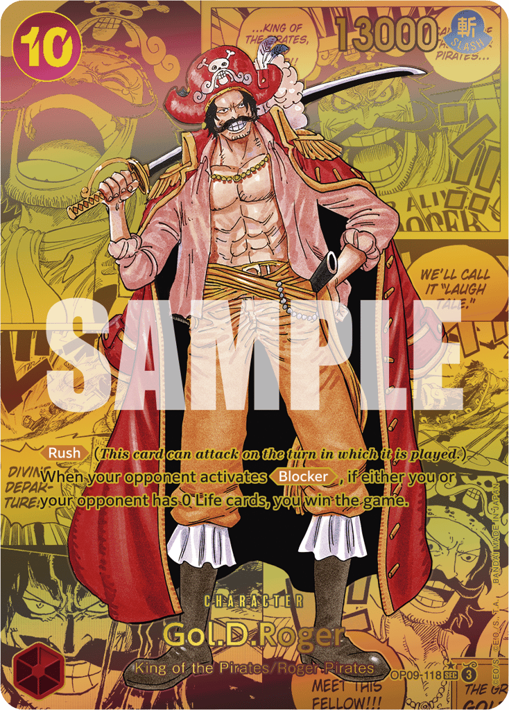 Gol.D.Roger - OP09-118 - Secret Rare (Manga Alt Art) - Emperors In The New World