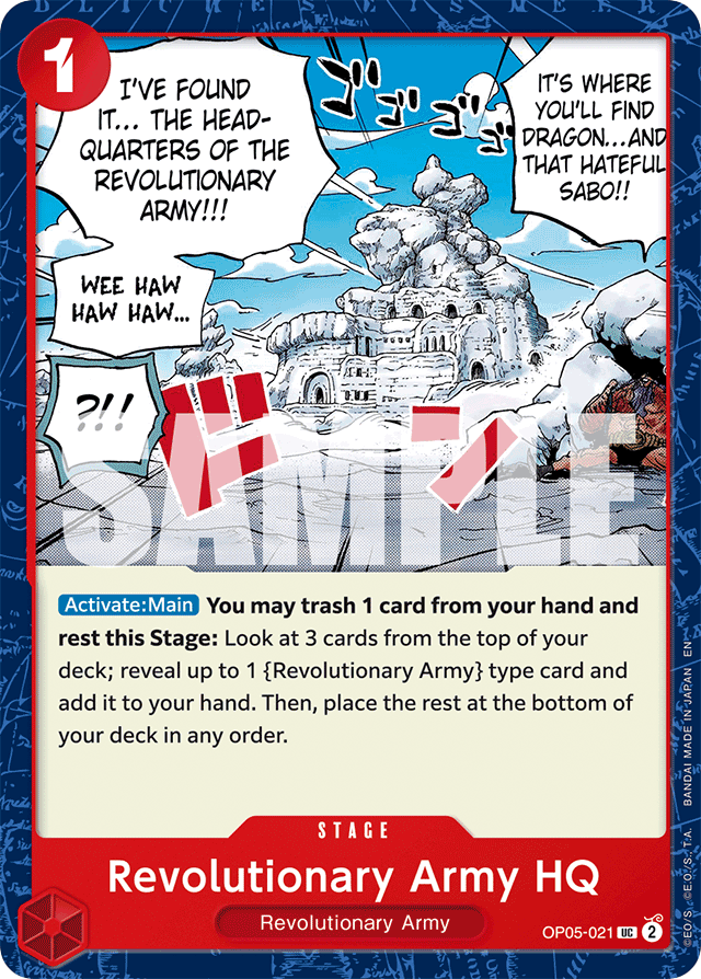 Revolutionary Army HQ - OP05-021 - Uncommon (Reprint) - Awakening of the New Era