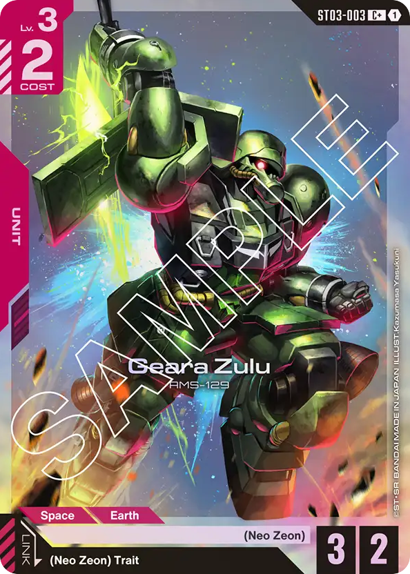 Geara Zulu - ST03-003 - Common (Alternate Art) - Zeon's rush
