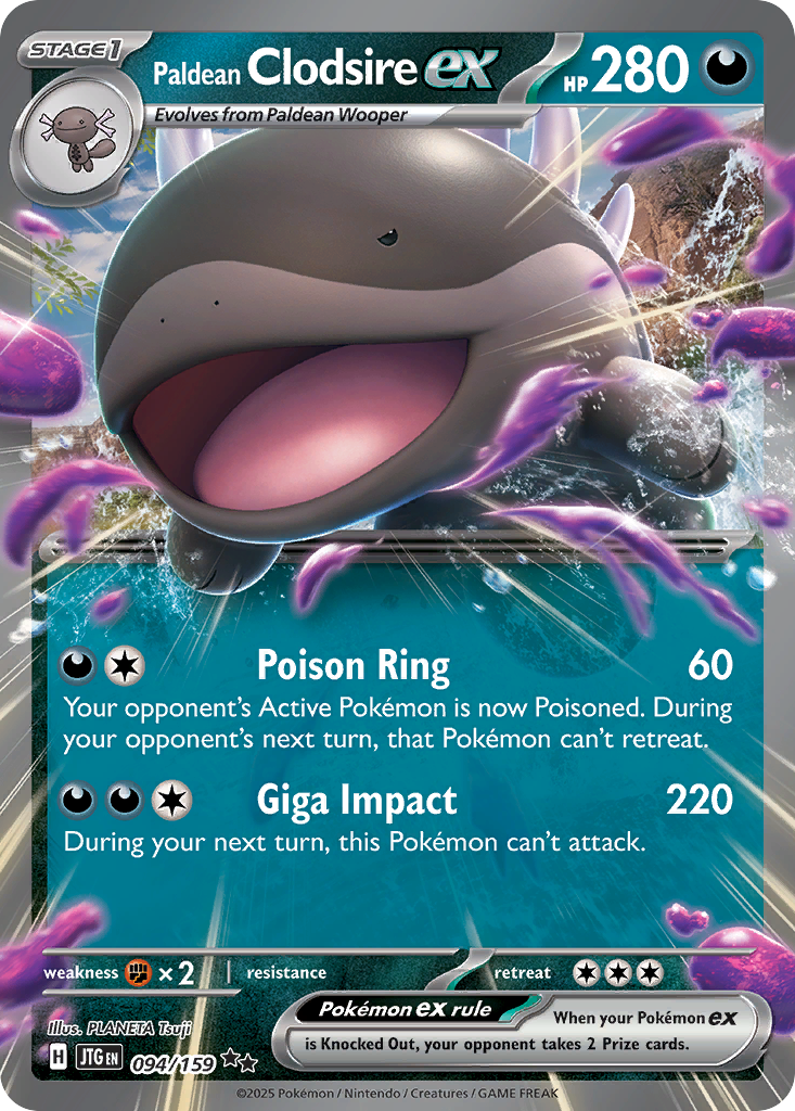 Paldean Clodsire ex - 094/159 - Journey Together