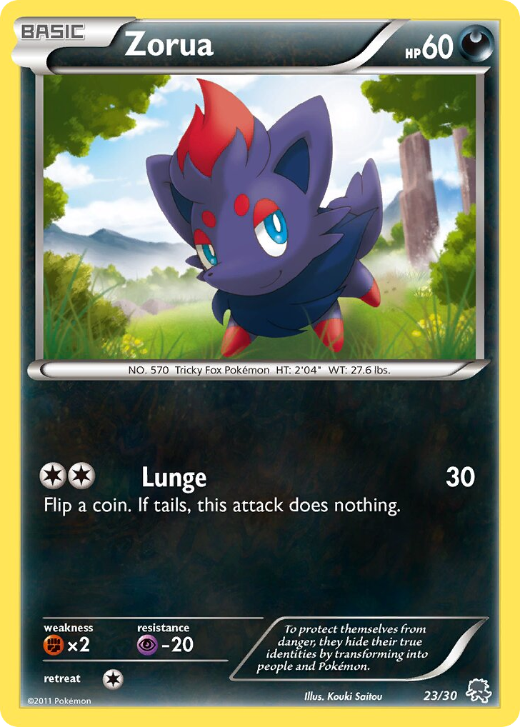 Zorua - 23/30 - BW Trainer Kit Zoroark