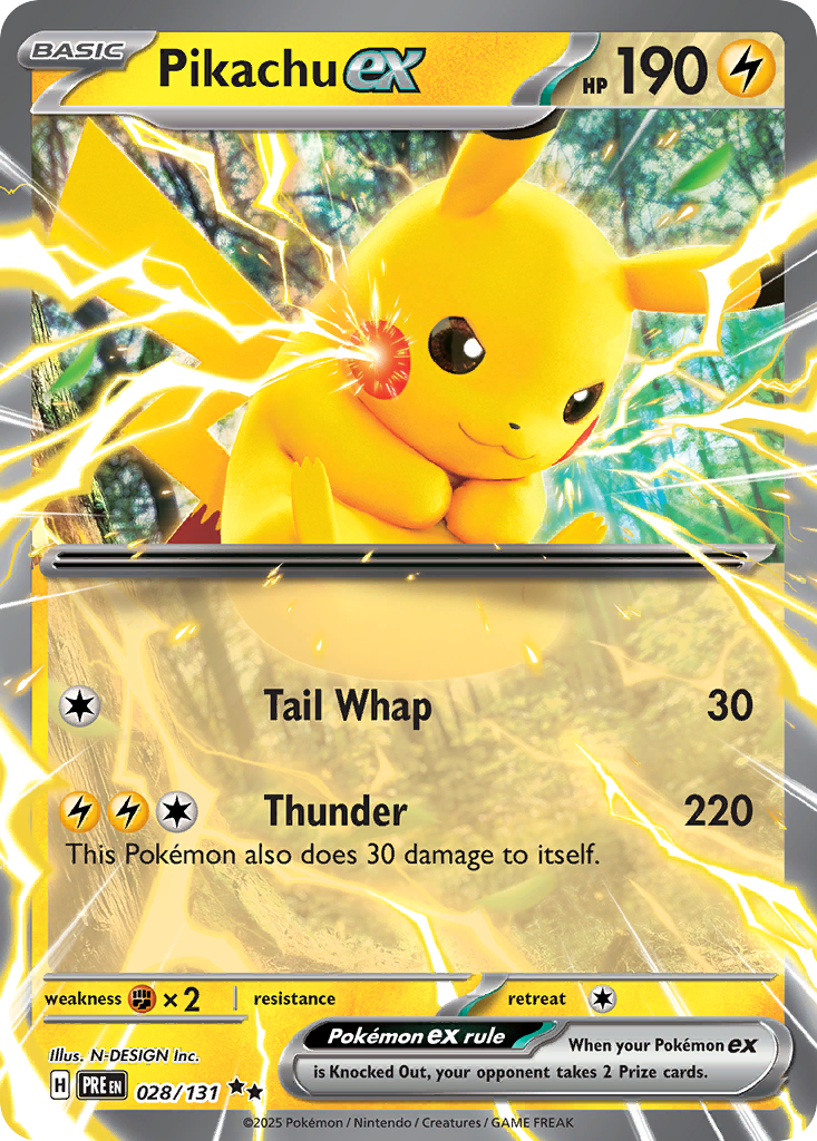 Pikachu ex - 028/131 - Prismatic Evolutions