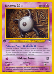 Unown [X] - 030/105 - Neo Destiny