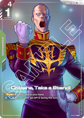 Citizens, Take a Stand! - GD01-105 - Rare - Newtype Rising