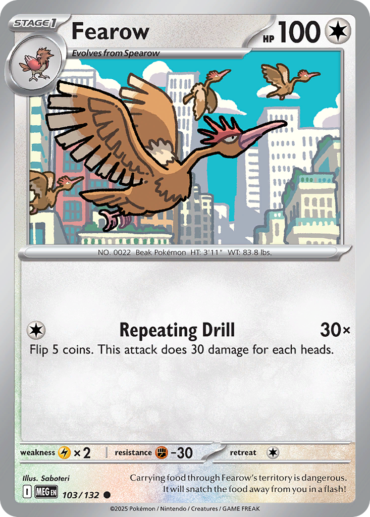 Fearow - 103/132 - Mega Evolution