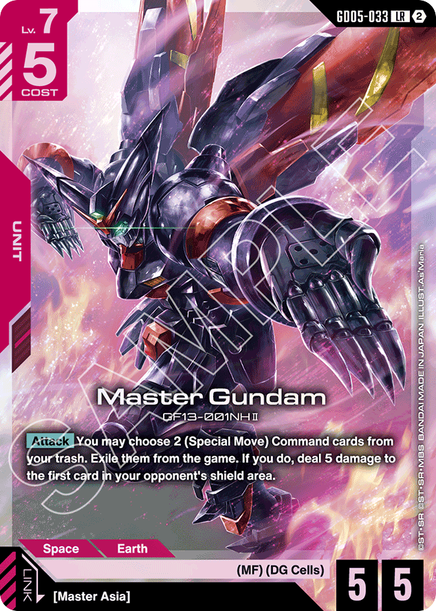 Master Gundam - GD05-033 - Legend Rare - Freedom Ascension