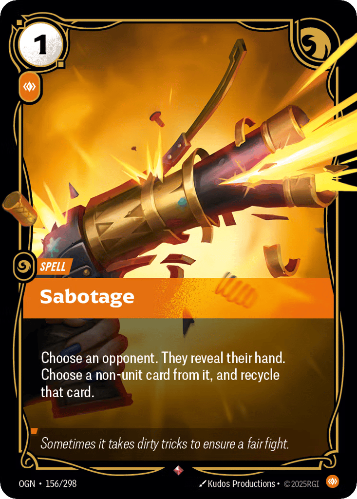 Sabotage - 156/298 - Rare - Origins
