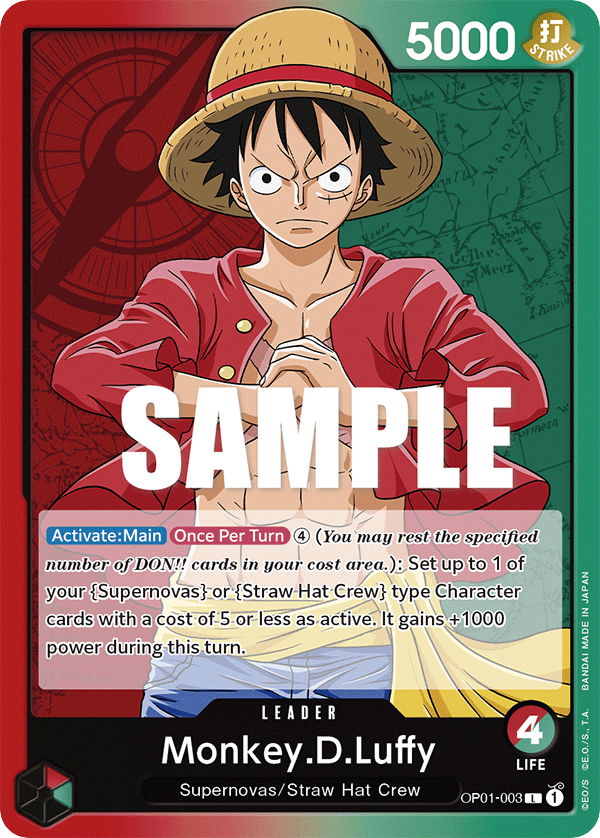 Monkey.D.Luffy - OP01-003 - Leader - Romance Dawn