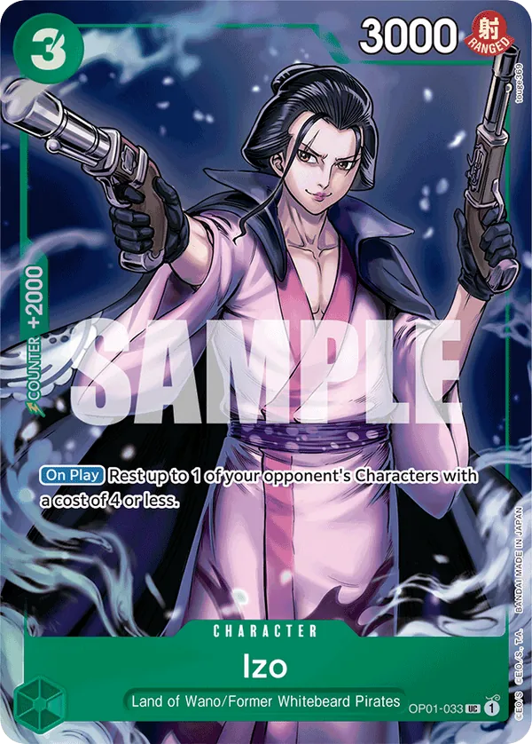 Izo - OP01-033 - Uncommon (Bandai Card Games Fest Alt Art) - Romance Dawn