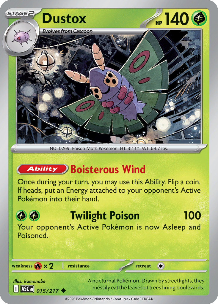 Dustox - 015/217 - Ascended Heroes