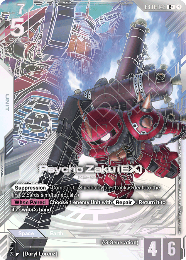 Psycho Zaku (EX) - EB01-045 - Rare (Alternate Art) - Eternal Nexus