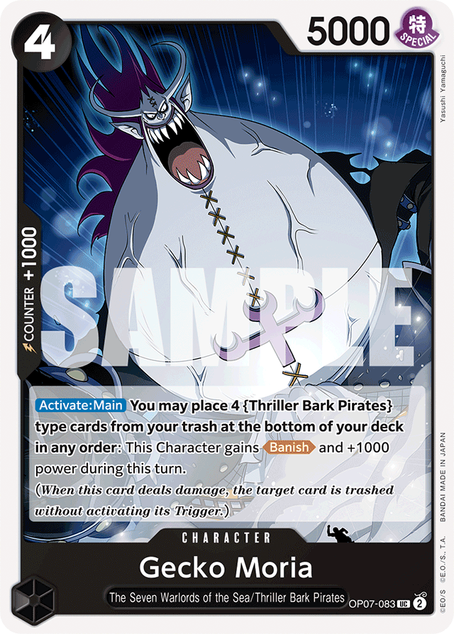 Gecko Moria - OP07-083 - Uncommon - 500 Years In The Future